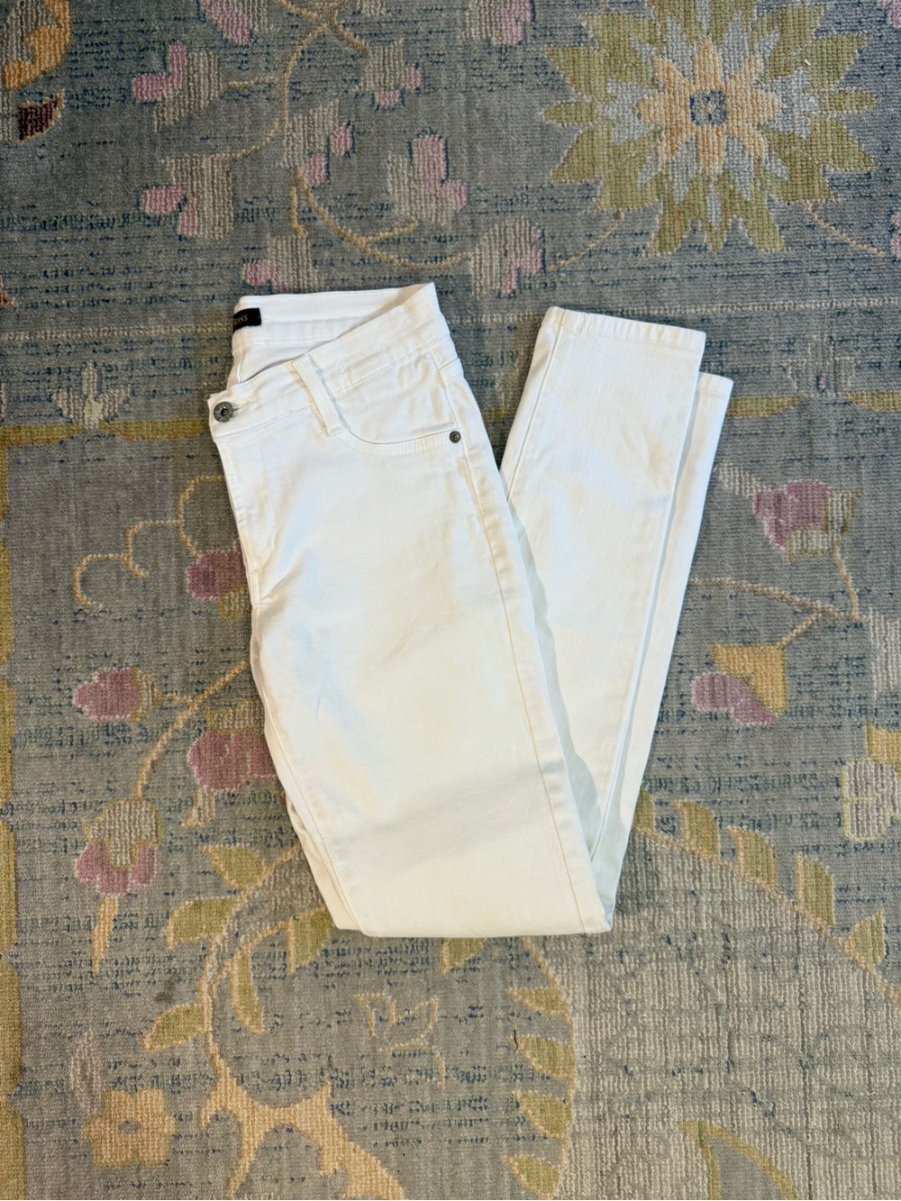 Women’s White High-Rise James Twiggy Skinny Jeans